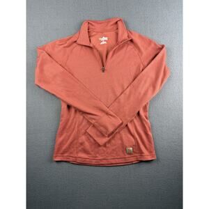 Carhartt Womens Medium Base Force 1/4 Zip Pullover Purple Heather Atheleisure